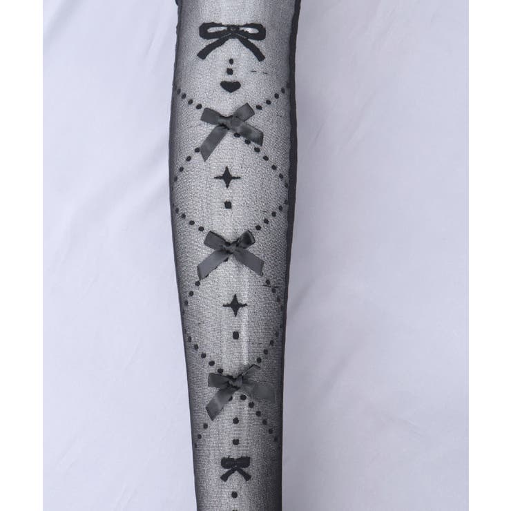 リボンシアーニーハイソックス | axes femme | 詳細画像16 