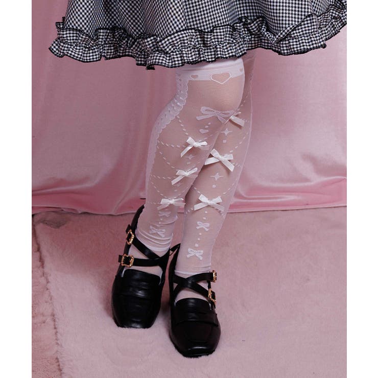 リボンシアーニーハイソックス | axes femme | 詳細画像4 