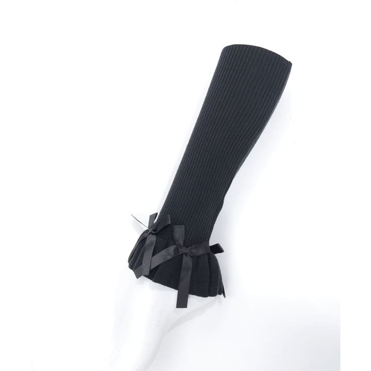 リボン付リブレッグウォーマー | axes femme | 詳細画像18 