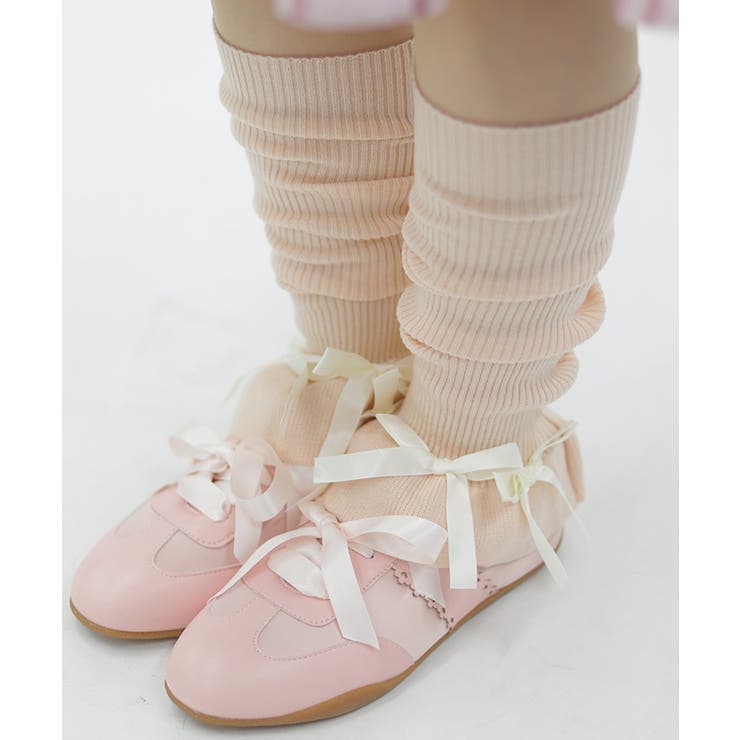 リボン付リブレッグウォーマー | axes femme | 詳細画像4 