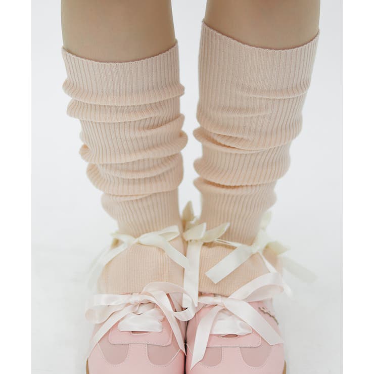 リボン付リブレッグウォーマー | axes femme | 詳細画像5 