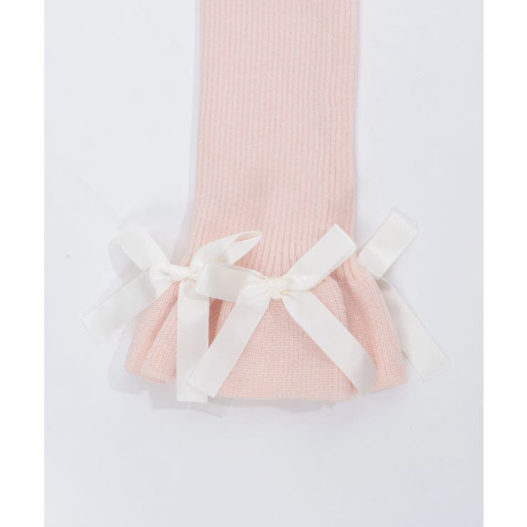 リボン付リブレッグウォーマー | axes femme | 詳細画像9 