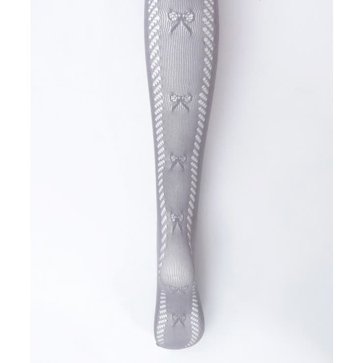 リボン柄透かしレースタイツ | axes femme | 詳細画像11 