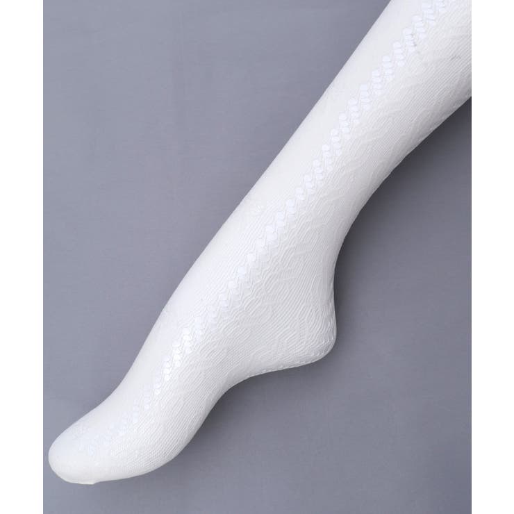 リボン柄透かしレースタイツ | axes femme | 詳細画像19 