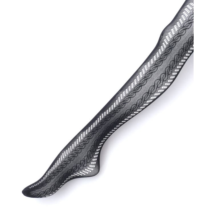 リボン柄透かしレースタイツ | axes femme | 詳細画像4 