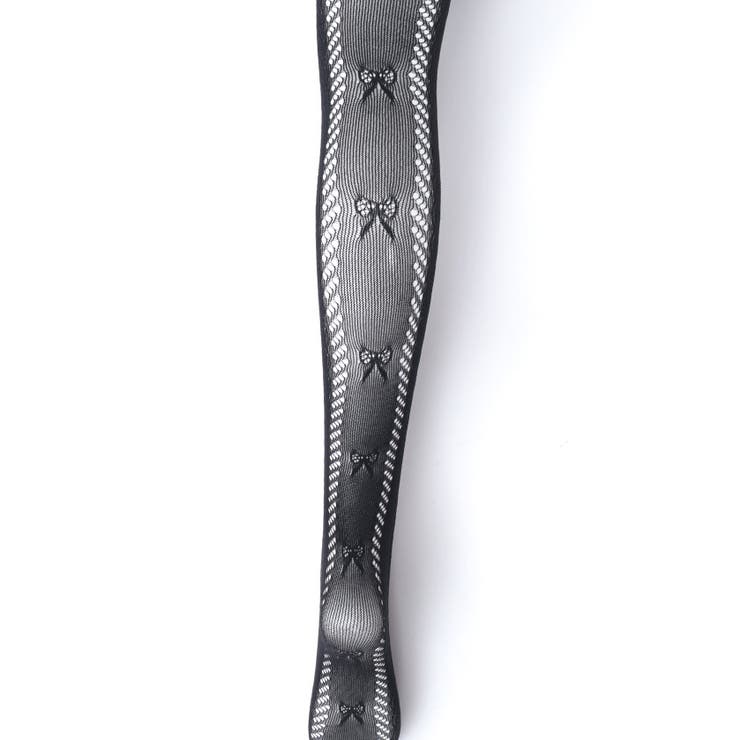 リボン柄透かしレースタイツ | axes femme | 詳細画像6 
