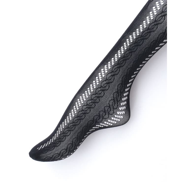 リボン柄透かしレースタイツ | axes femme | 詳細画像8 