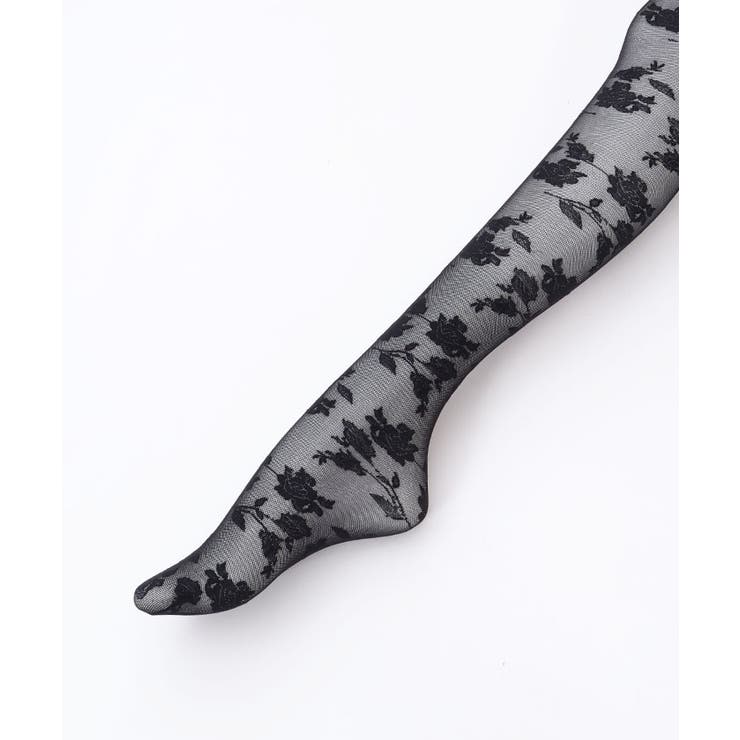ローズ柄シアータイツ | axes femme | 詳細画像11 