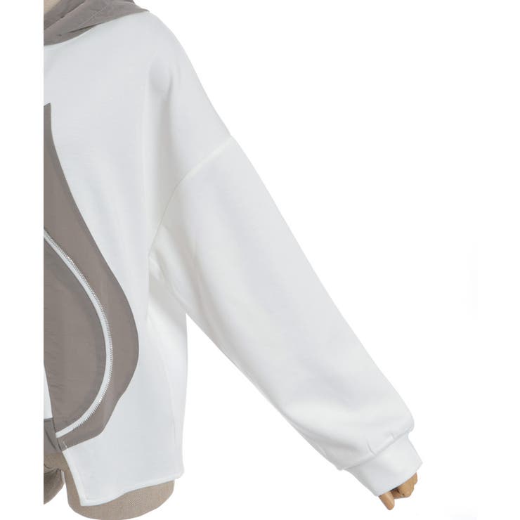 異素材切替フーディ | axes femme | 詳細画像12 