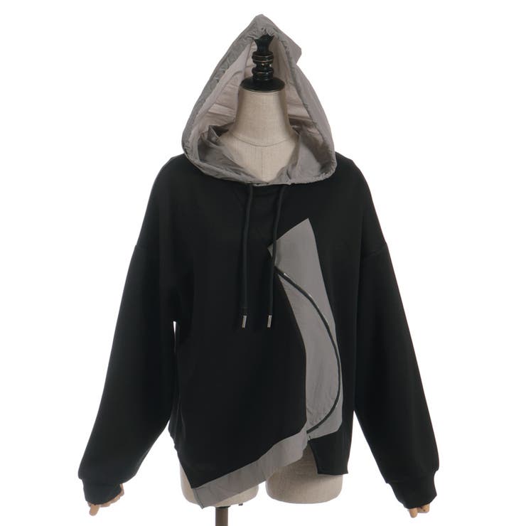 異素材切替フーディ | axes femme | 詳細画像19 