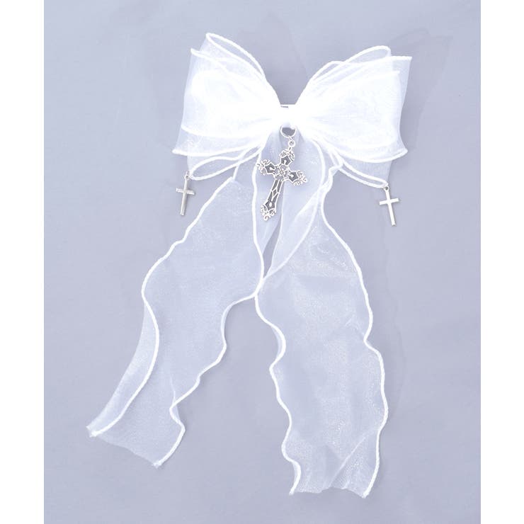 クロスチャームリボンクリップ | axes femme | 詳細画像12 