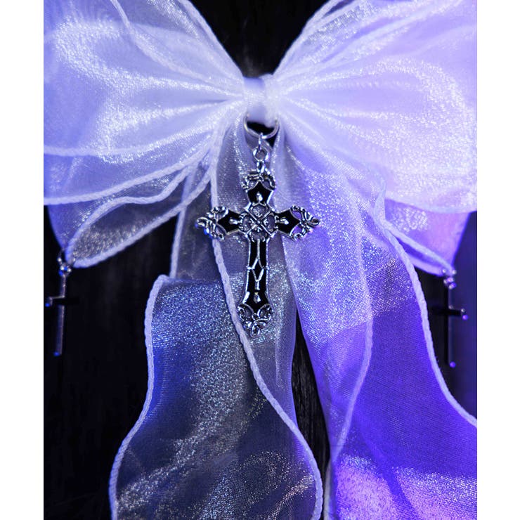 クロスチャームリボンクリップ | axes femme | 詳細画像2 