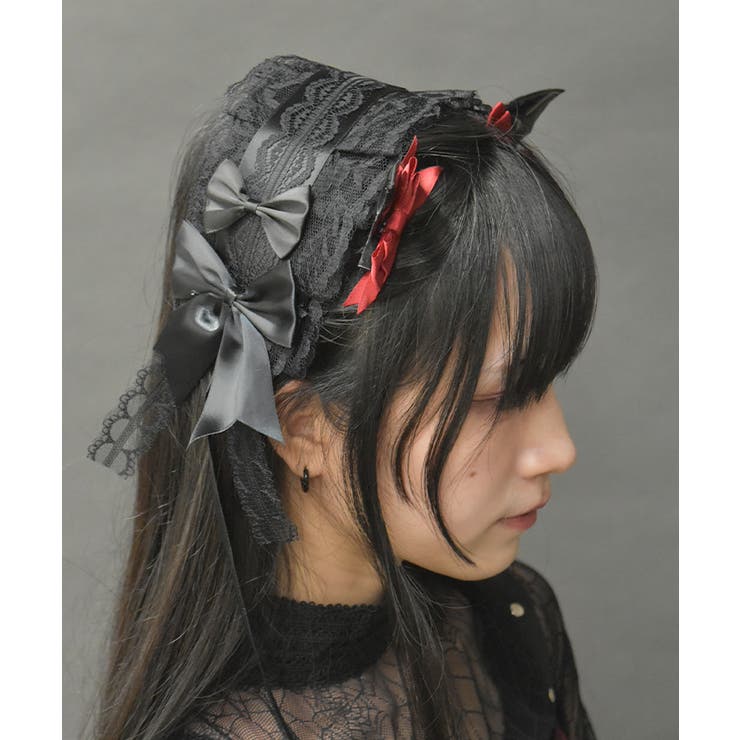 赤 | デビル羽付ヘッドドレス | axes femme