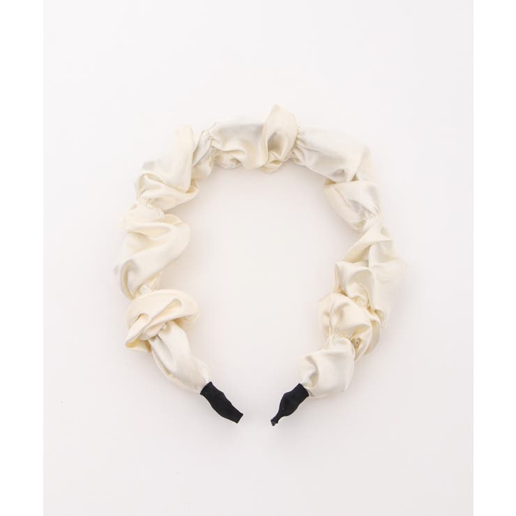パール×ギャザーカチューシャ[品番：IGAW0003897]｜axes femme