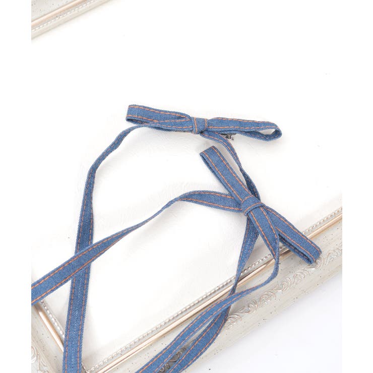 インディゴ | デニムリボンクリップ | axes femme