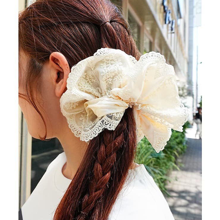 スカラップレースシュシュ | axes femme | 詳細画像2 