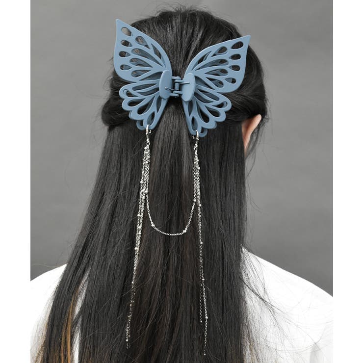 マットカラー蝶ヘアークリップ[品番：IGAW0005869]｜axes femme