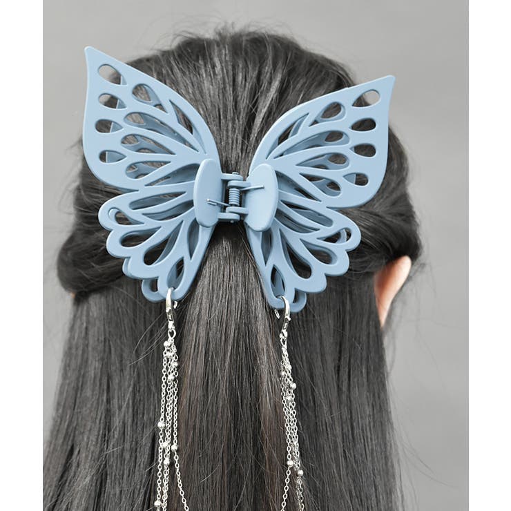 マットカラー蝶ヘアークリップ[品番：IGAW0005869]｜axes femme