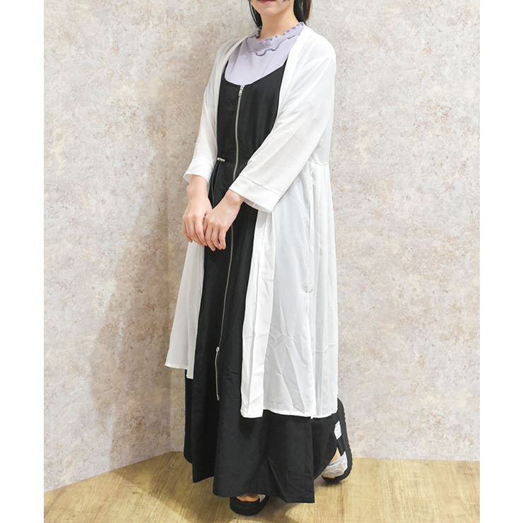 シフォンロングカーデ | axes femme | 詳細画像1 