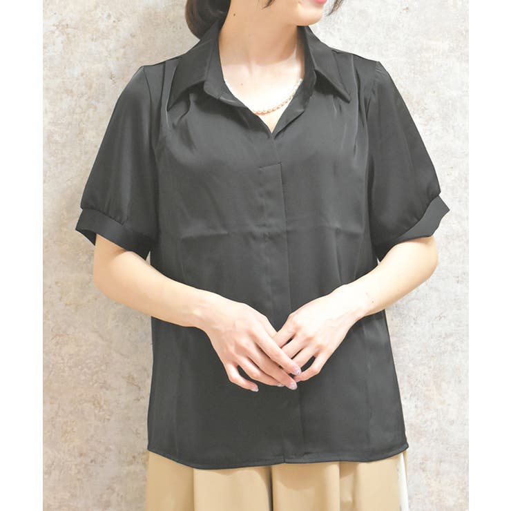 パール付シャツ | axes femme | 詳細画像1 