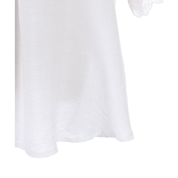袖レーススキッパーシャツ | axes femme | 詳細画像10 