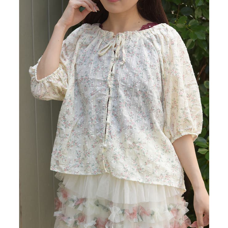 ピンク | 花柄ブラウス | axes femme