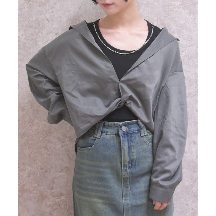 グレー | レイヤードシャツ | axes femme