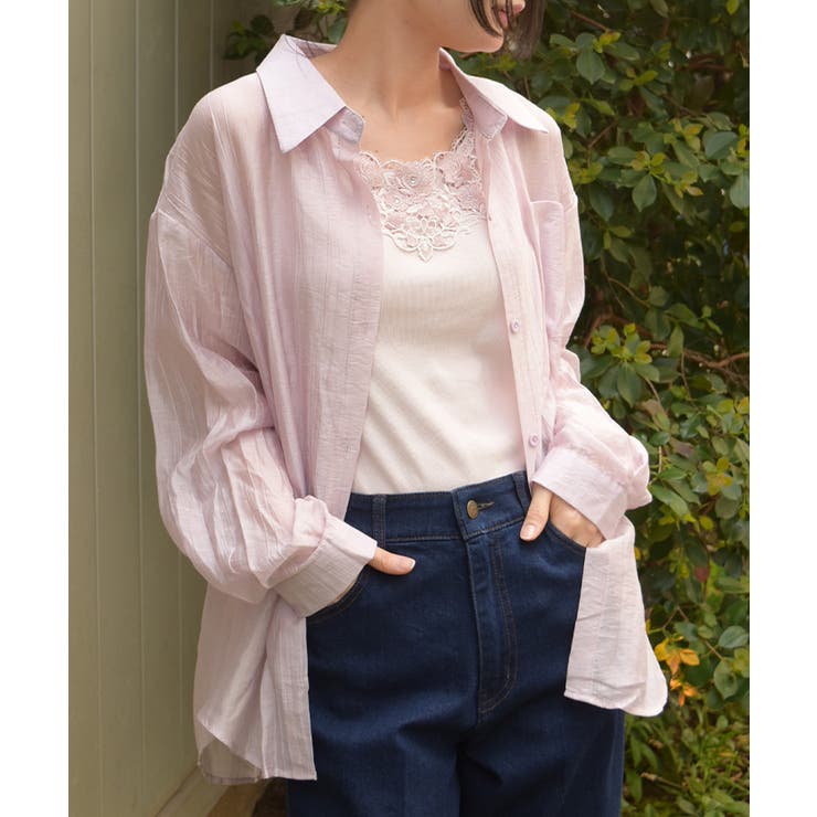 ラベンダー | バックレースブラウス | axes femme