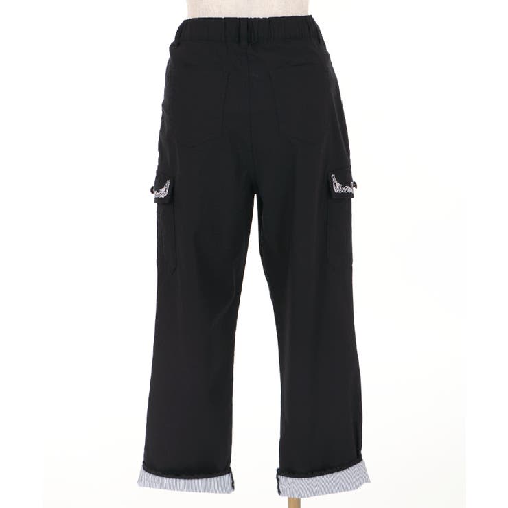 裾ストライプカーゴパンツ[品番：IGAW0000134]｜axes femme