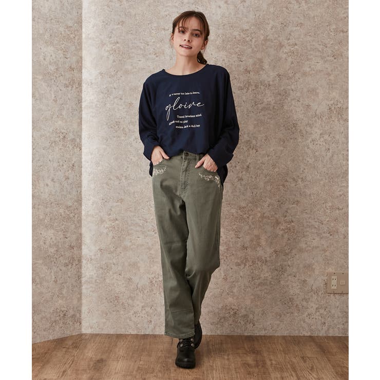 axes femme 刺繍入りライトブルークロップドデニムパンツ お花 可愛い sgy221213184_1.jpg