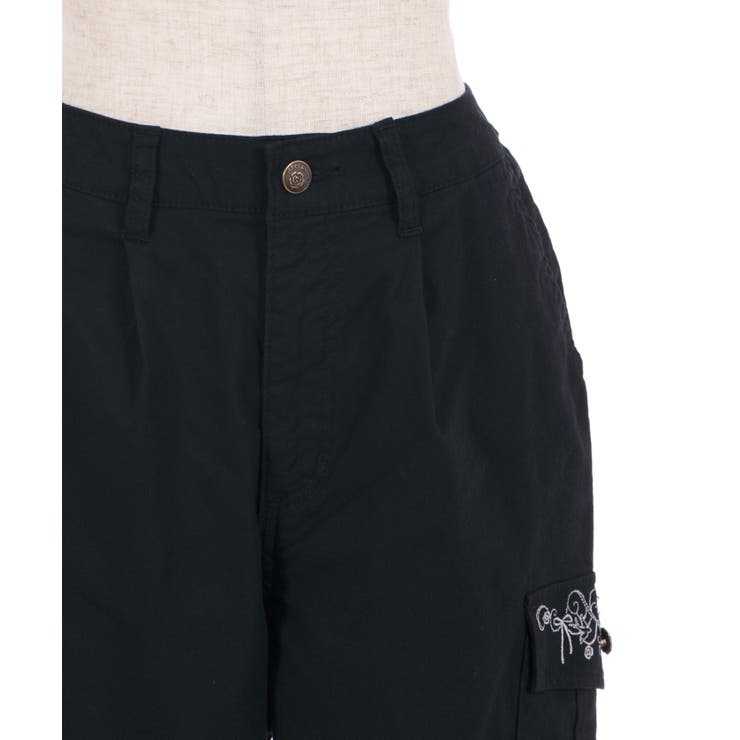 D.HYGEN - Bum Flap Damaged Denim Drop Crotch Slim Pants