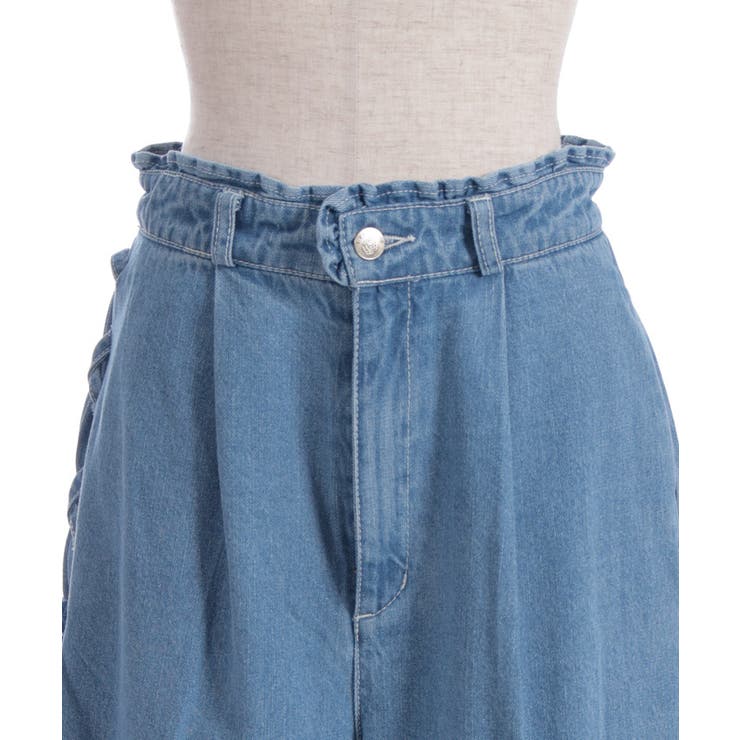 裾レースストレートデニムパンツ | axes femme | 詳細画像16 