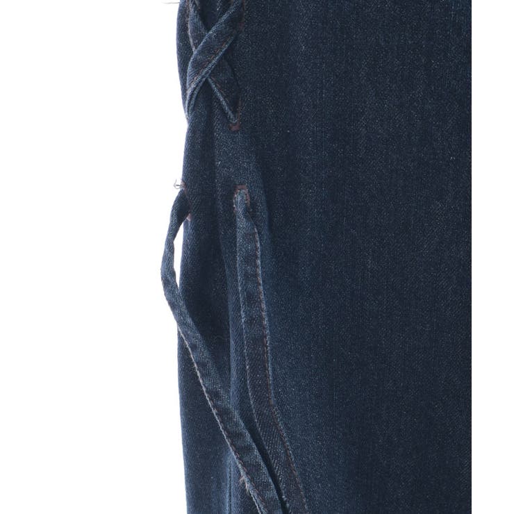 裾レースストレートデニムパンツ | axes femme | 詳細画像25 