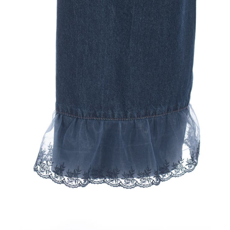 裾レースストレートデニムパンツ | axes femme | 詳細画像26 