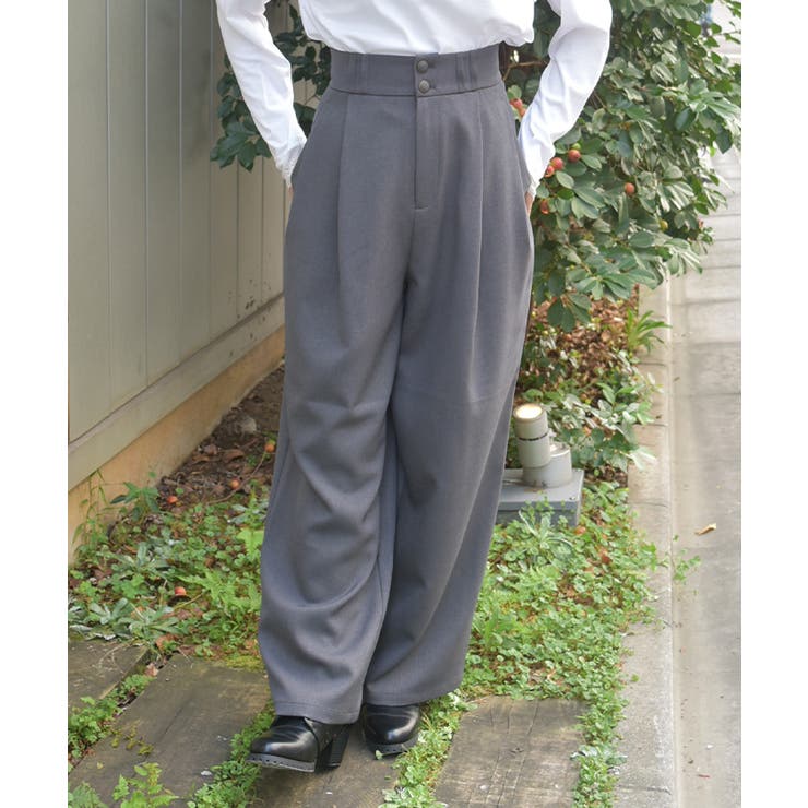 ツータックセミワイドパンツ | axes femme | 詳細画像1 