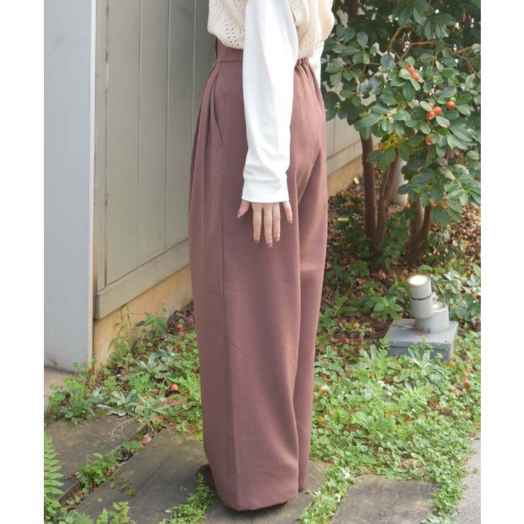 ツータックセミワイドパンツ | axes femme | 詳細画像2 