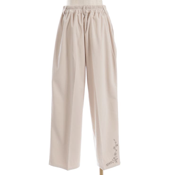 薔薇刺繍裏起毛パンツ | axes femme | 詳細画像11 