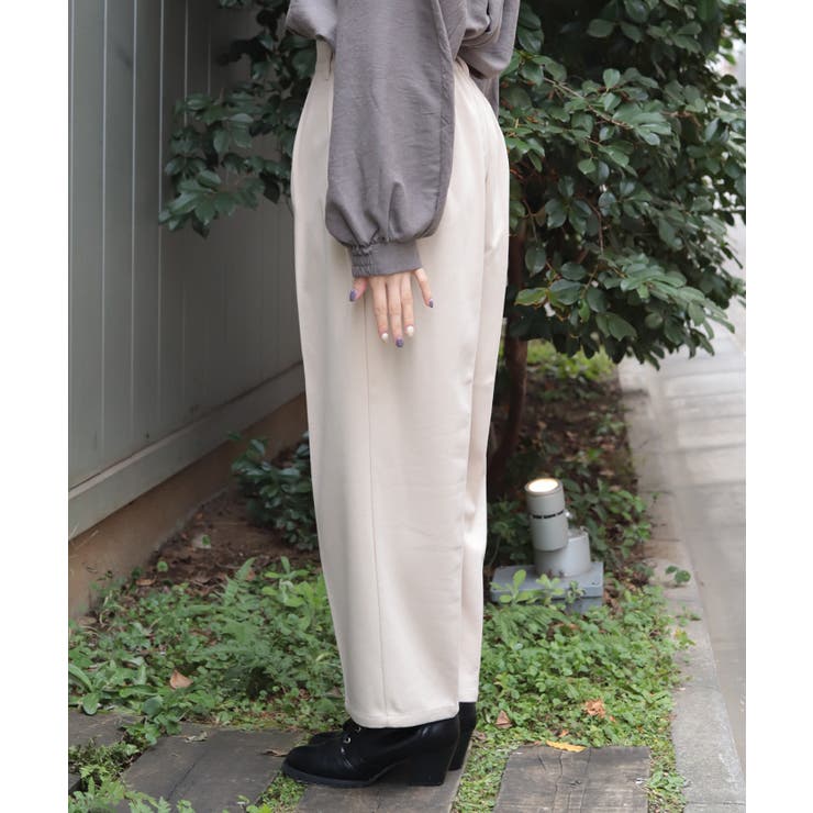 薔薇刺繍裏起毛パンツ | axes femme | 詳細画像2 