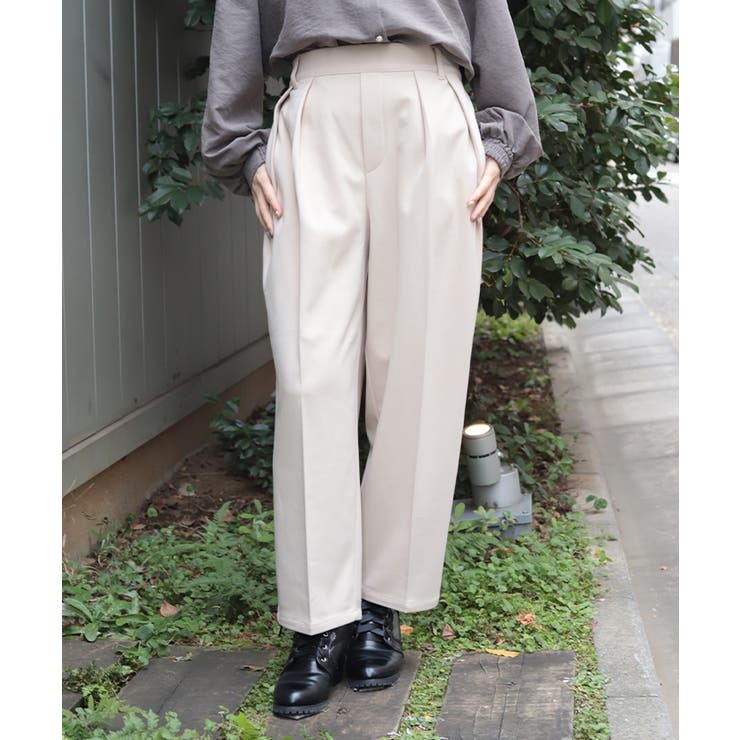 薔薇刺繍裏起毛パンツ | axes femme | 詳細画像4 