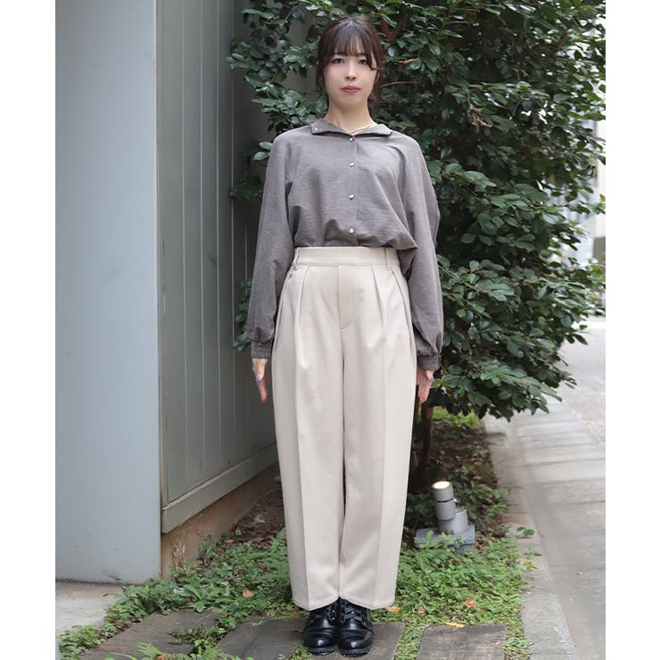 薔薇刺繍裏起毛パンツ | axes femme | 詳細画像8 