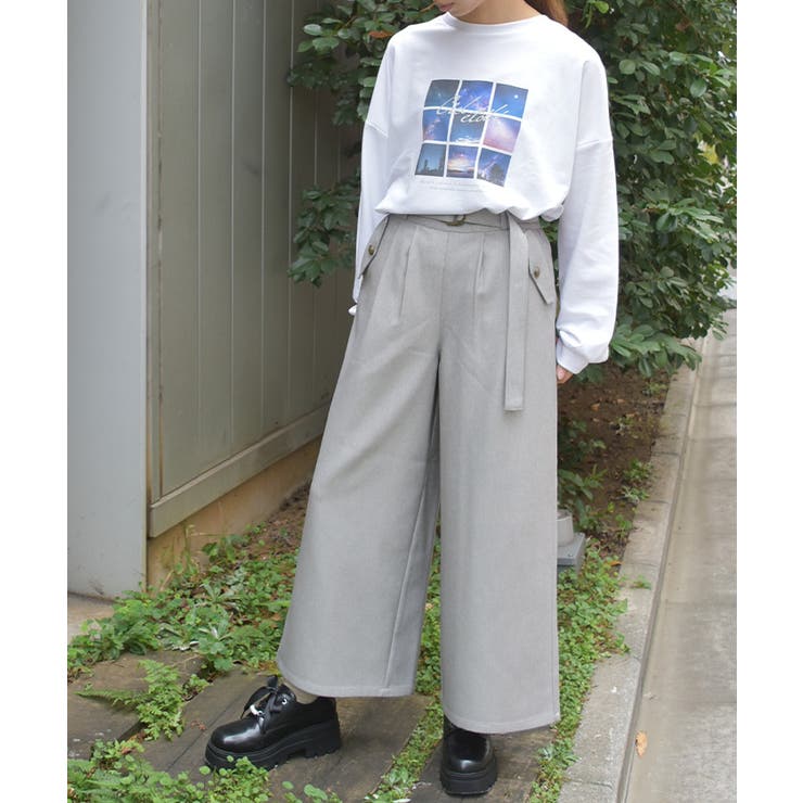 ベルト付フラップＰＫパンツ | axes femme | 詳細画像7 