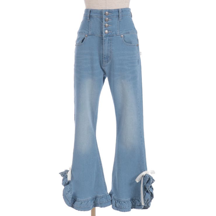 フリルハイウエストデニム | axes femme | 詳細画像12 