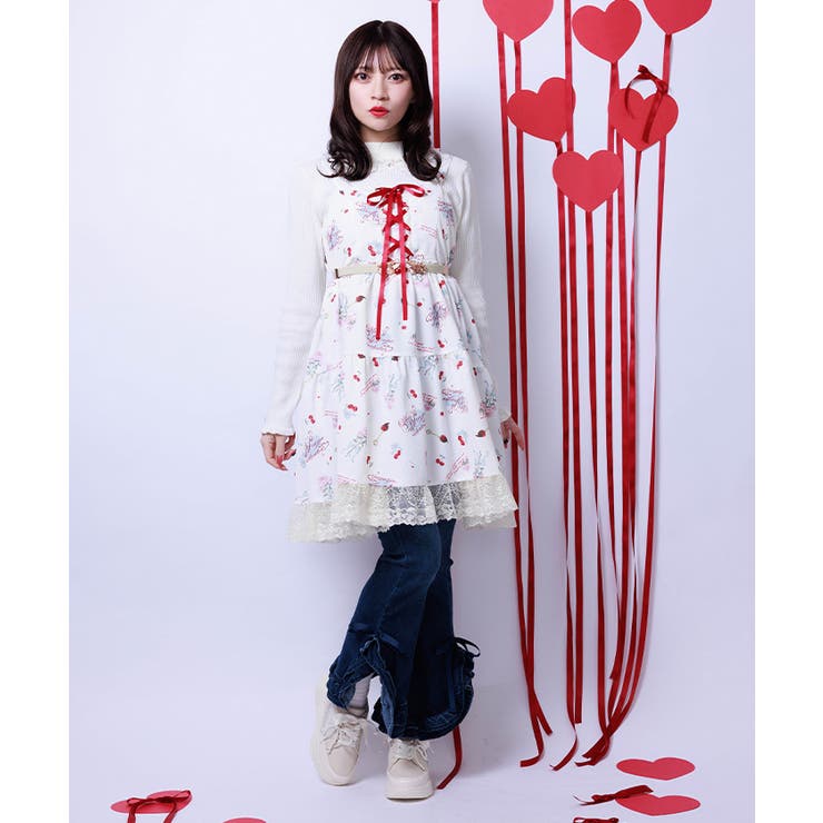 フリルハイウエストデニム | axes femme | 詳細画像3 