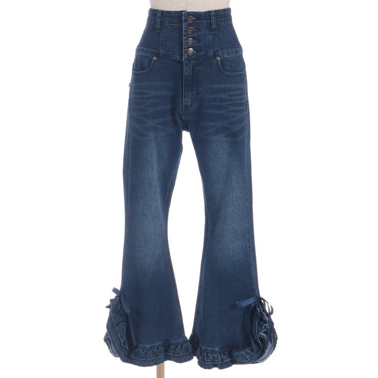 フリルハイウエストデニム | axes femme | 詳細画像4 