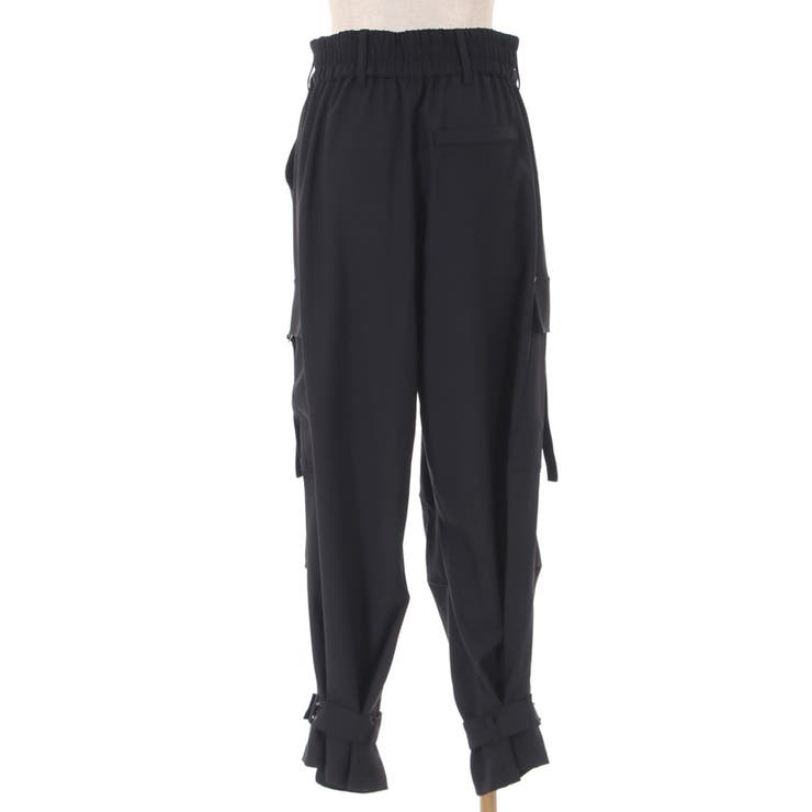 アクシーズファムバーガンディ カーゴパンツ ウエストゴム新品タグ付き ガーターリング付パンツ | outlet | axes femme online shop