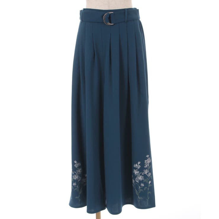 リリー刺繍タック入ワイドパンツ[品番：IGAW0003879]｜axes femme