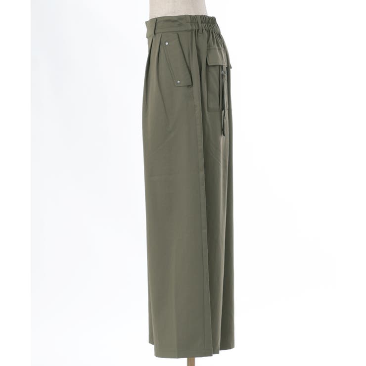 後カーゴポケットサテンパンツ[品番：IGAW0004686]｜axes femme