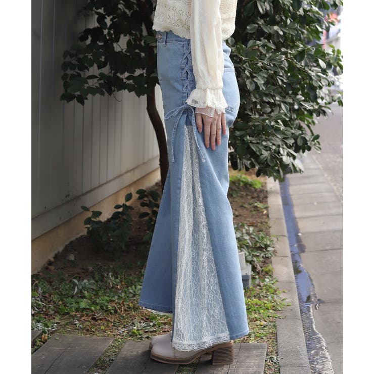 サイドレース×リボンパンツ | axes femme | 詳細画像2 