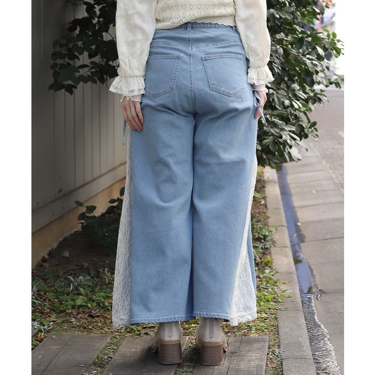 サイドレース×リボンパンツ | axes femme | 詳細画像3 