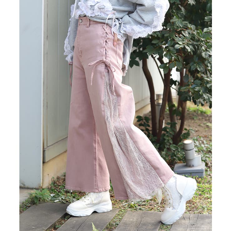 サイドレース×リボンパンツ | axes femme | 詳細画像4 